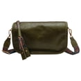 thumbnail image 1 of Bolso de Mano Qarigey para Mujer Cuero PU Elegante Práctico Tipo Almohada Verde, 1 of 6