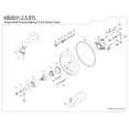 thumbnail image 2 of Kingston Brass KB2635TL Robinet de Baignoire et de Douche à une Poignée, 2 of 3