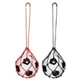 thumbnail image 1 of Unique Bargains Solo Soccer Training Ball Net, Football Practice Net Fits Ball Size 3, 4, 5, Red, Black 2Pcs, 1 of 5