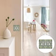 thumbnail image 7 of Yayeee Toggle Light Switch Wall Plate 3-Gang 6.37"x4.48" Decorative Outlet Cover, Beige Floral, 7 of 7