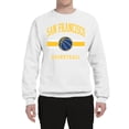 thumbnail image 2 of Wild Bobby City of San Francisco Basketball Fantasy Fan Sports Unisex Crewneck Sweatshirt, White, Large, 2 of 5