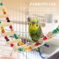 thumbnail image 5 of Bird Parrot Ladder Swing Bridge Natural Wooden Pet Hanging Chew Toy Bird Cage Accessories Critters Toys, 5 of 5