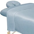 thumbnail image 1 of ForPro Collection Professionnelle Ensemble de Draps de Massage en Microfibre Premium 3 Pcs, Glycine, Ultra-Léger, Résistant aux Taches et aux Plis, Comprend Drap Plat et Drap-Housse de Massage et Housse de Repose-Visage de Massage, 1 of 5