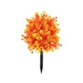 thumbnail image 2 of Outdoor Artificial Flowers, 20-Inch Realistic Faux Silk Plants for Porch Garden Decor, Orange Decorative Plant Bundle, 2 of 6