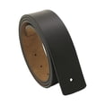 thumbnail image 3 of Cinturones de cuero PU para hombre, sin hebilla con agujeros, cinturón de repuesto para hombre. Negro, 3 of 9