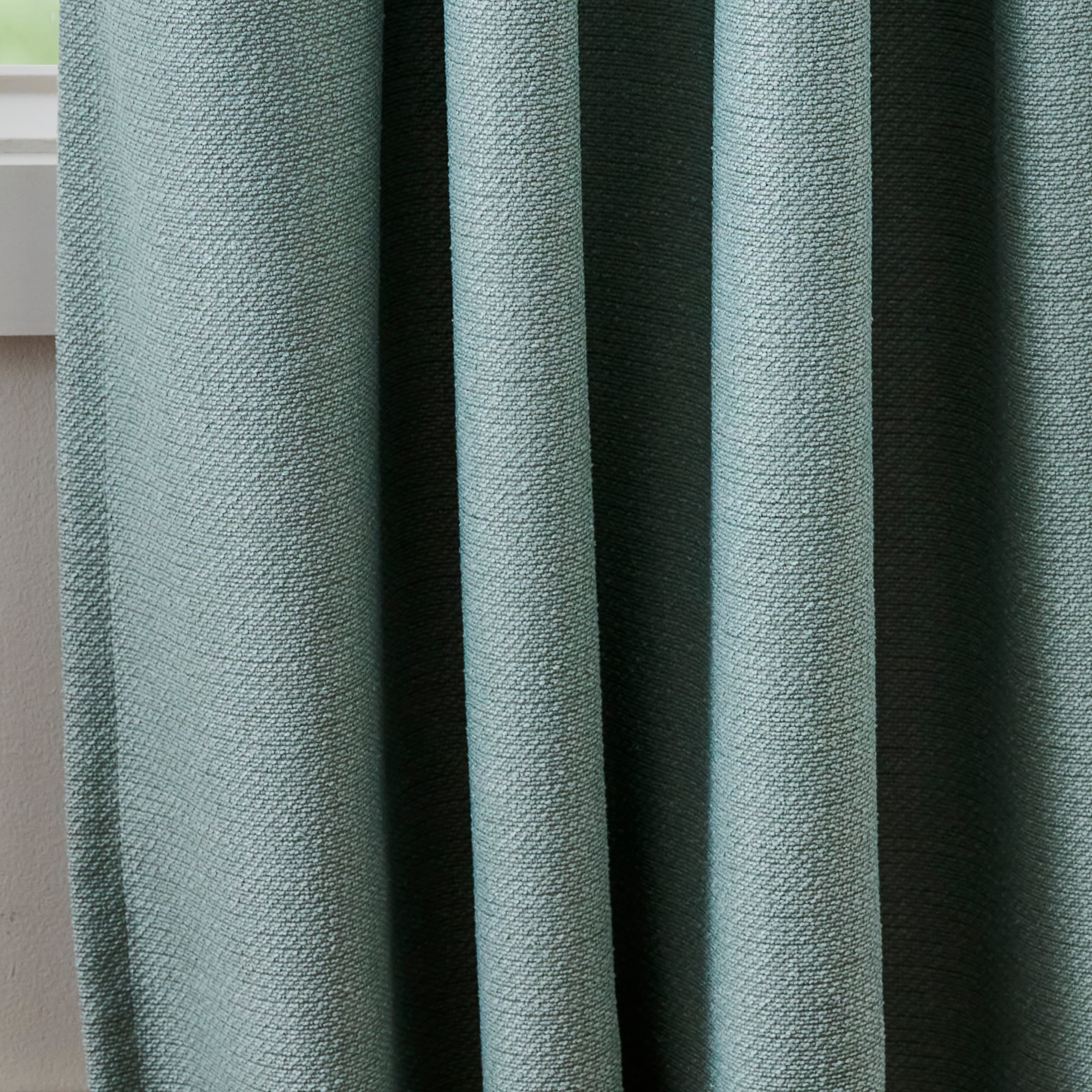 Martha Stewart Bethune Curtain Panel Pair, Sage, Pole Top, Back Tab, Blackout Lined, Indoor, Adult, 2 Piece Set, 50" x 95"