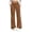 Khaki, variant on Vivianyo HD Women's Pinstripe Flared Pants, Button Fly High Waist Vertical Stripe Work Trousers with Side Pockets for Women, Women's Black, Sizes S-2XL