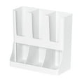 thumbnail image 2 of Organizador de mostrador para estación de café, 6 compartimentos, cesta de almacenamiento, estación para tazas y condimentos para cafetería u oficina., 2 of 8