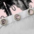 thumbnail image 5 of Feelyou Gothic Dreamy Angel Black Out Curtains for Kids, Cute Ribbon Bow-tie Curtains Pack of 2 (42x63 Each), Kawaii Pink Cartoon Bedroom Curtains, Window Curtains Decor, 5 of 7