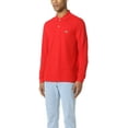 thumbnail image 3 of Lacoste Mens Classic Long Sleeve Pique Polo Shirt 4 Red, 3 of 5