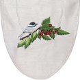 thumbnail image 2 of Crafted Creations 12" x 36" White and Green Chickadee and Cherries Contemporary Table Runner, 2 of 4