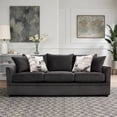 thumbnail image 2 of New Classic Furniture Sylvie Polyester Upholstered Sofa in Dark Gray, 2 of 6