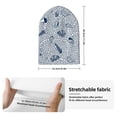 thumbnail image 2 of Lsque Shells And Sand Pattern Knitted Beanie, Unisex Winter Hat, Knit Hat Winter Beanies Thick Fisherman Beanies Cuffed Plain Skull Caps, 2 of 6