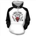 thumbnail image 2 of Sudadera con capucha holgada con estampado digital 3D de Stranger Things 4 para hombre y mujer, serie Hawkins Club, varios colores y tallas., 2 of 5