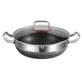 thumbnail image 2 of Olla de sopa de acero inoxidable, sartén antiadherente, Base Universal con tapa, sartén multifunción, olla caliente para Cocina de Inducción y Camping 28cm, 2 of 8