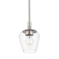 thumbnail image 2 of 46721-91 Livex Lighting Willow - 1 Light Pendant In Transitional Style-16.5 Inches Tall and 5.75 Inches Wide-Brushed Nickel Finish    -Traditional, 2 of 11