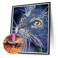 thumbnail image 2 of Pintura de diamante 5D DIY Kit de gato de taladro en forma especial parcial Decoración para el hogar (UP327) FLhrweasw Nuevo, 2 of 9