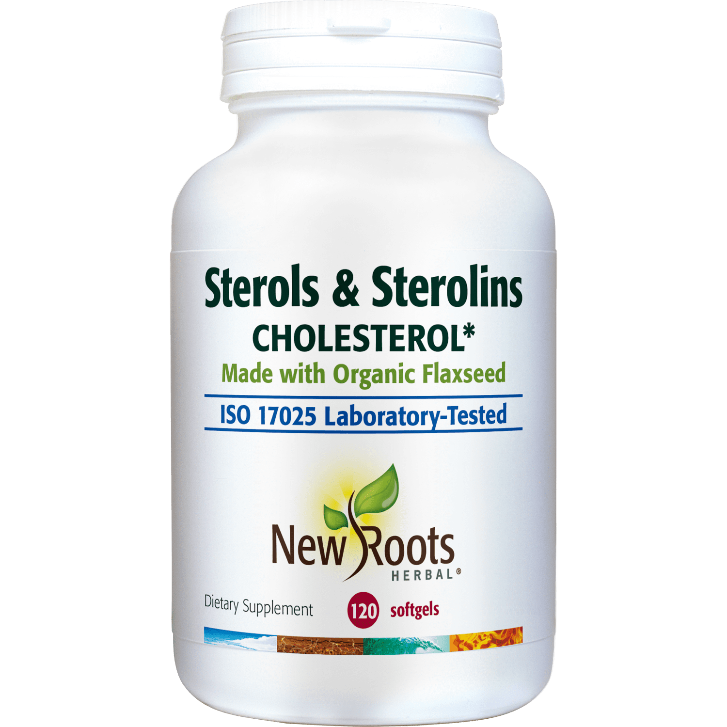 New Roots Herbal Sterols & Sterolins (120 Softgels), Made with Organic
