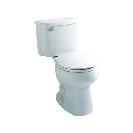 Sterling by Kohler Riverton 1.6 GPF Round Front 2 Piece Toilet ...