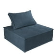 DHP Paloma Upholstered Accent Chair, Textured Navy Fabric