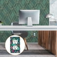 thumbnail image 6 of Yayeee Blank Wall Plate Cover 1-Gang 4.5"x2.7" Home Unused Decorative Outlet, Green Vibrant Truck Pattern, 6 of 7