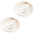 thumbnail image 3 of Jinsinto 14pcs 7 Sizes Metal Rings Wire Ring Metal Rings Hoops For Dreamcatcher, 3 of 5