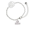 thumbnail image 2 of Delight Jewelry I 'Heart' Boston Silver-tone Flower Link Chain Bracelet, 6.75"+2" Extender, 2 of 4