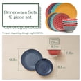 thumbnail image 2 of DOWAN 6 to 10 inchCeramic Dinnerware Sets, Sets Of 12, Mix-Match Pattern, 2 of 7
