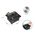 thumbnail image 2 of Multi-Functional Table Saw Mini Desktop Electric Saw Cutter Speed & Angle Adjustable Liftable Blade 16MM Cutting Depth with Blade Flexible Shaft and More Accessories for Wood  Acrylic C, 2 of 7