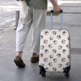 thumbnail image 3 of White Cow Bow Pattern Luggage Cover Fashion Suitcase Cover Baggage Covers Fit 25-28 Inch Luggage (Go Travel), 3 of 5