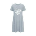 thumbnail image 4 of HaoXianJian Women's T-Shirt Nightgown Short Sleeve Sleepshirts Comfy Ladies Casual Cover Ups Nightdress, 4 of 5