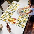 thumbnail image 7 of Watercolor Lemon Green Leaves Placemats Set of 4,Wipeable Washable Table Mats for Dining Tables,Summer Farm Harvest Place Mats for Kitchen Event Party Tabletop Decor, 7 of 7