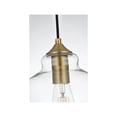 thumbnail image 6 of Living District Destry 8 Inch Pendant Clear Shade in Satin Gold, 6 of 10