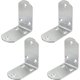 thumbnail image 1 of Conector de esquina de codo de 90 grados de acero - 4 piezas 38x65x65 mm, soportes en forma de L, soportes de ángulo de acero inoxidable de alta resistencia para accesorios de madera, estantes, monta JAMW Sencillez, 1 of 5