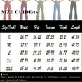 thumbnail image 3 of Flare Leggings for Women Drawstring High Waisted Flared Yoga Pants Soft Cotton Wide Leg Sweatpants Y2k Bell Bottoms A Black M, 3 of 5