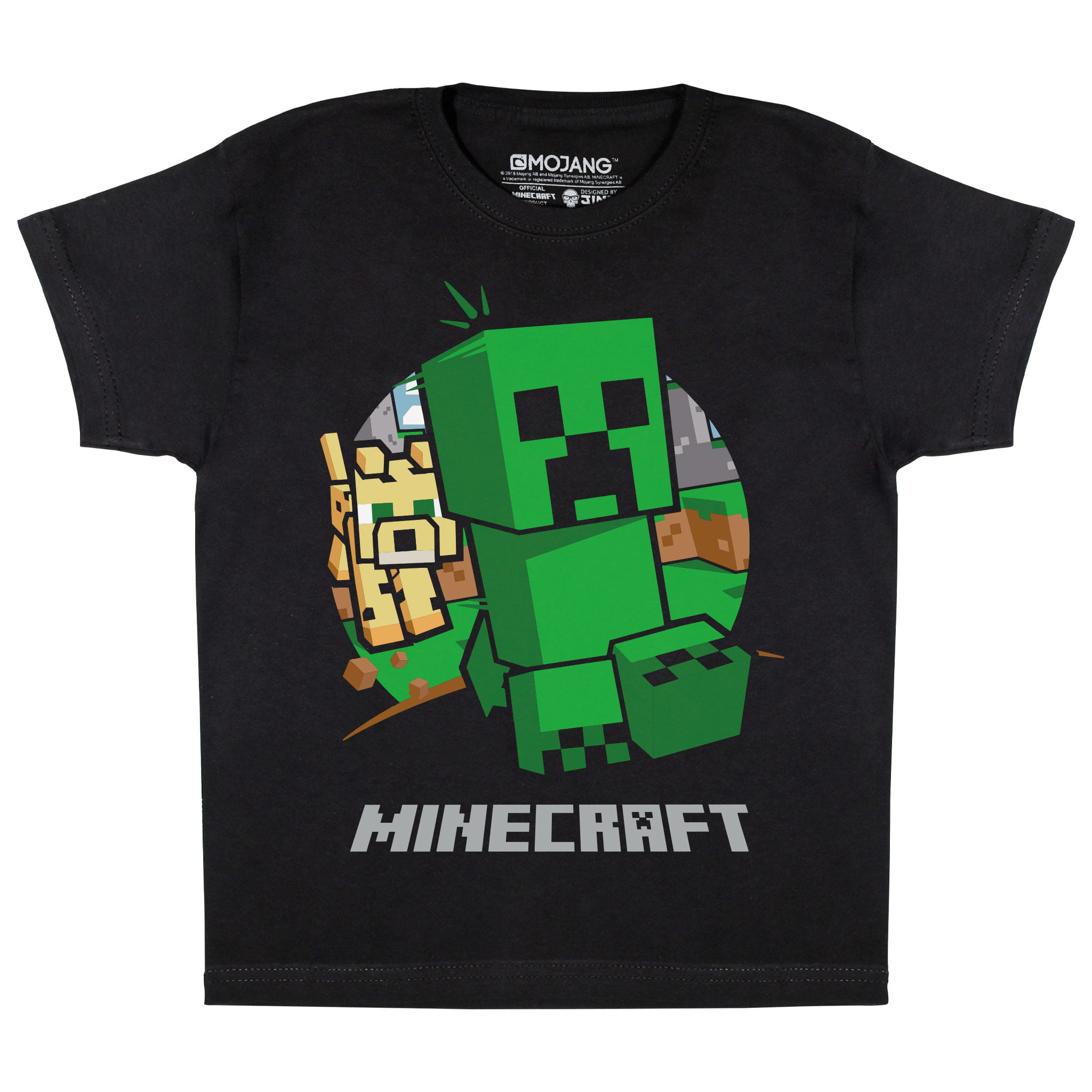 Minecraft Creeper Chase T-Shirt | Official Merchandise - Walmart.com