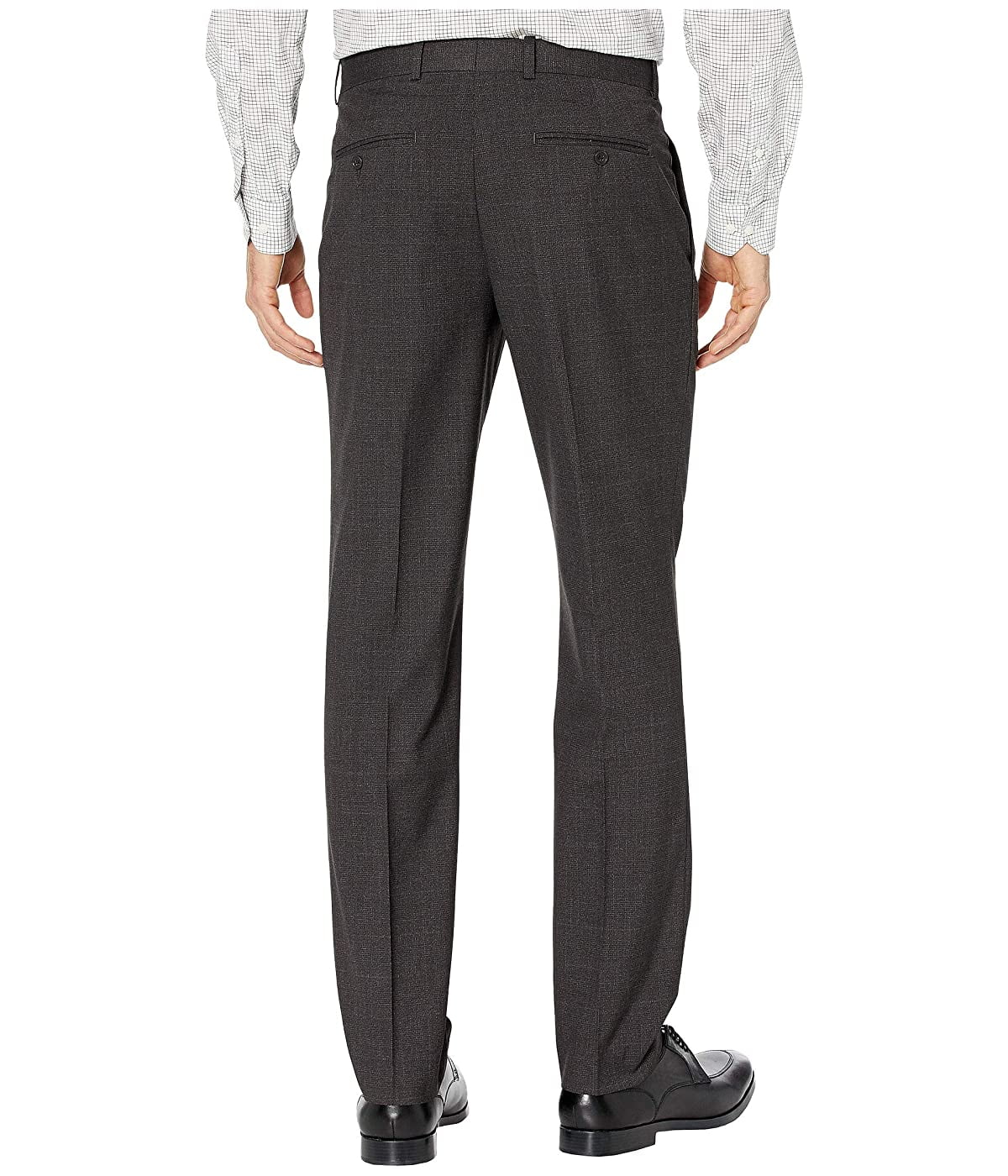 black checkered dress pants
