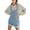 1-Sky Blue, variant on Pink Queen Women's Denim Classic Adjustable Straps Cuffed Hem Bib Overalls Shortalls S-2XL