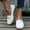 White, variant on Bmisegm Ladies Fashion Multi-color Leather Shoes Soft Sole Pump Flat Casual ShoesCasual Shoes for Women Black 37