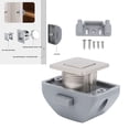 thumbnail image 4 of RV Cabinet Button Lock, Keyless RV Push Cabinet Locks Zinc Alloy RV Compartment Latch Catches for Yachts Motorhome Caravan Camping Vehicles, 4 of 7