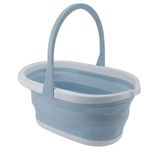 Cubo Plegable Para Fregona, Portátil De Gran Capacidad, PP Resistente, Plegable Para Camping, Cocina, Almacenamiento En El Hogar Y Jardín
