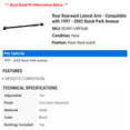 thumbnail image 2 of Rear Rearward Lateral Arm - Compatible with 1997 - 2002 Buick Park Avenue 1998 1999 2000 2001, 2 of 2
