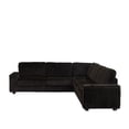 thumbnail image 5 of SEENYOO 110" L-Shape Corner Sofa - Corduroy Deep Seat with 2 Storage & USB/Type-C, Non-Modular Upholstered Couch for Living Room, 5 of 11