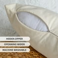 thumbnail image 6 of HAPPINESS Spring Summer Pillow Covers 18x18 inches, Farmhouse Flower Print Decorative Throw Pillow Covers 4 Piece Set, Cotton Linen Sofa Cushion Cover, Garden Patio Home Decor, 6 of 7