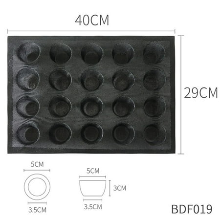

Silicone Perforated Bread Forms Non-Stick Baking Sheets Hamburger Molds Bun Mould Tray