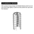 thumbnail image 5 of Leather Rope Crimp Clips, 5.5x11mm Cylindrical Cord End, Silver Tone, 200Pack, 5 of 6