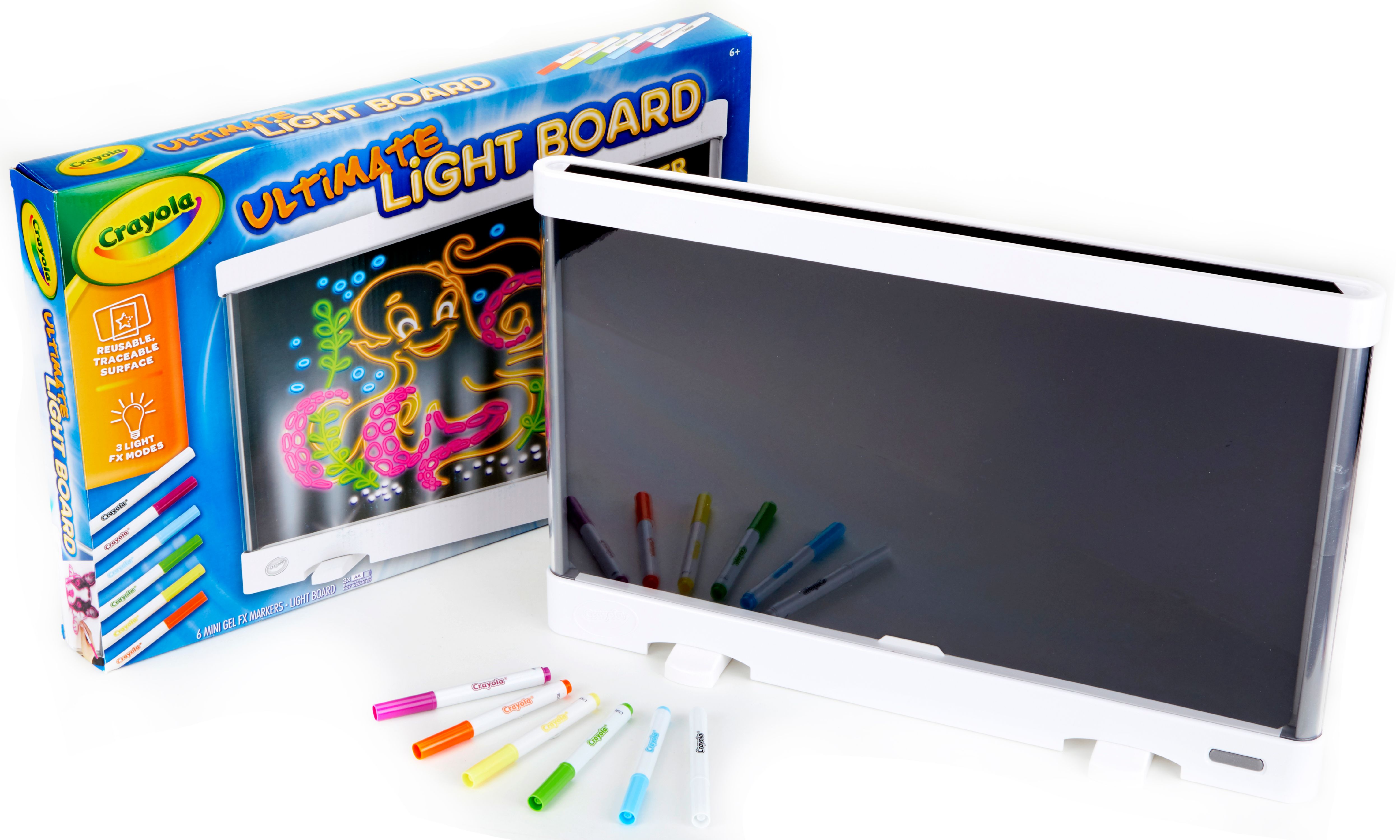 Crayola Ultimate Light Board, White, LED Tracing & Drawing Board, Light Up Toy, Arts & Crafts, Creative Gift, Ages 6+