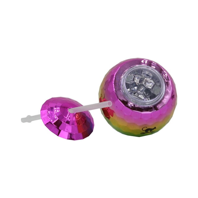 Copas de bola de discoteca con pajita, decoración única, copa de bola redonda para Bar, fiesta de cumpleaños