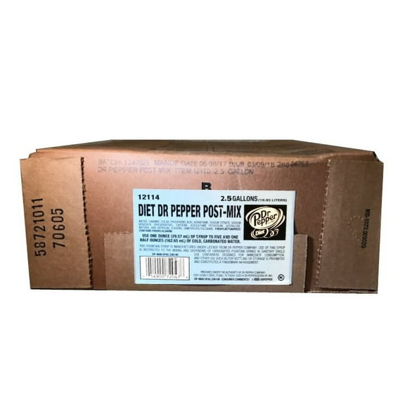 Spot Bev 2.5 Gal Diet Dr Pepper Bag-in-Box