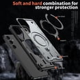 thumbnail image 4 of Funda Magnética para Samsung Galaxy S25 FE Funda con soporte [Compatible con MagSafe] Protección Militar contra Caídas Funda de teléfono de TPU Suave Duradera a prueba de golpes, 4 of 6